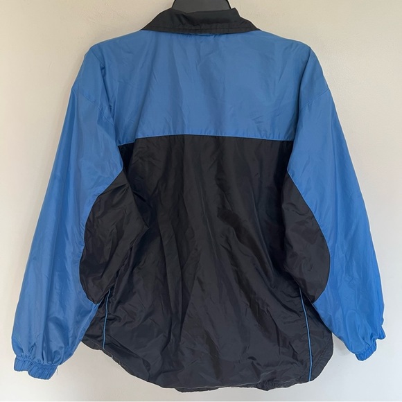 Men’s Vintage Cheetah Lightweight Windbreaker Track Jacket Blue Size Large - Picture 11 of 12